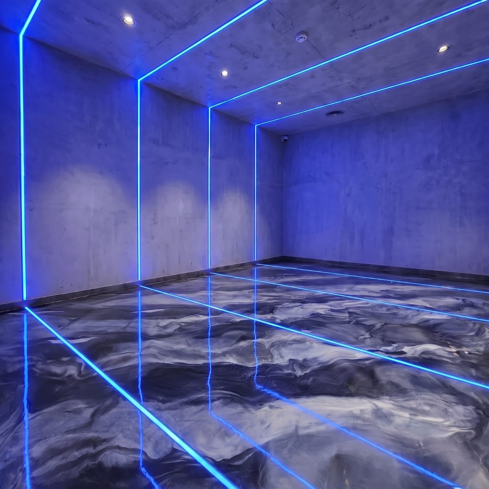 Garaż dwustanowiskowy, 52 m² — Metallic 3D · z oświetleniem LED